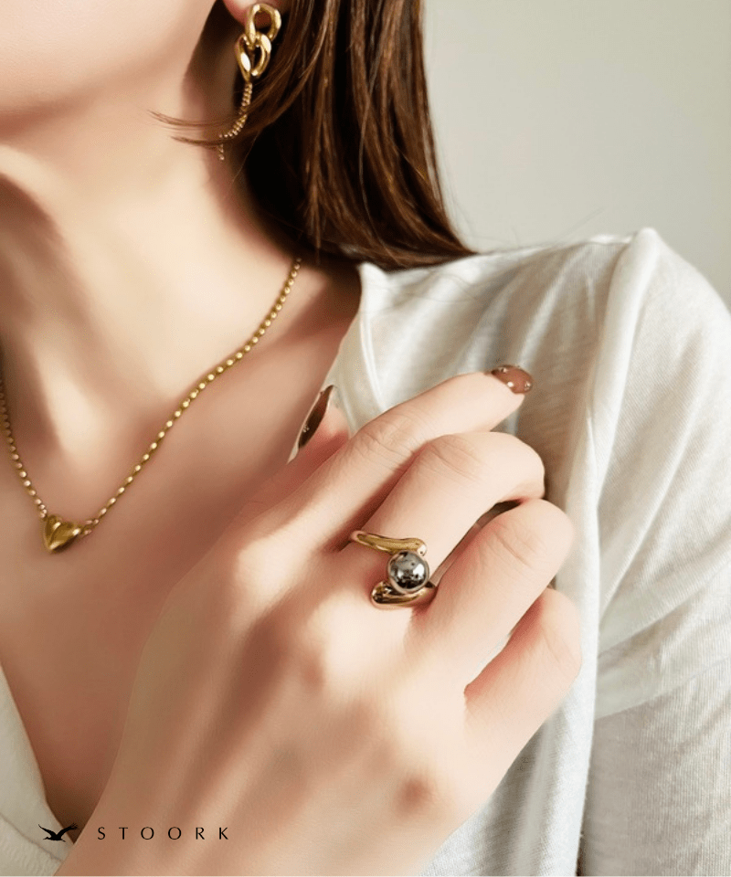 2Tone Ball Ring - stoork