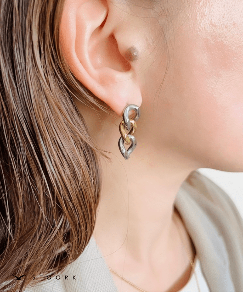 2Tone Bold Link Pierce - stoork