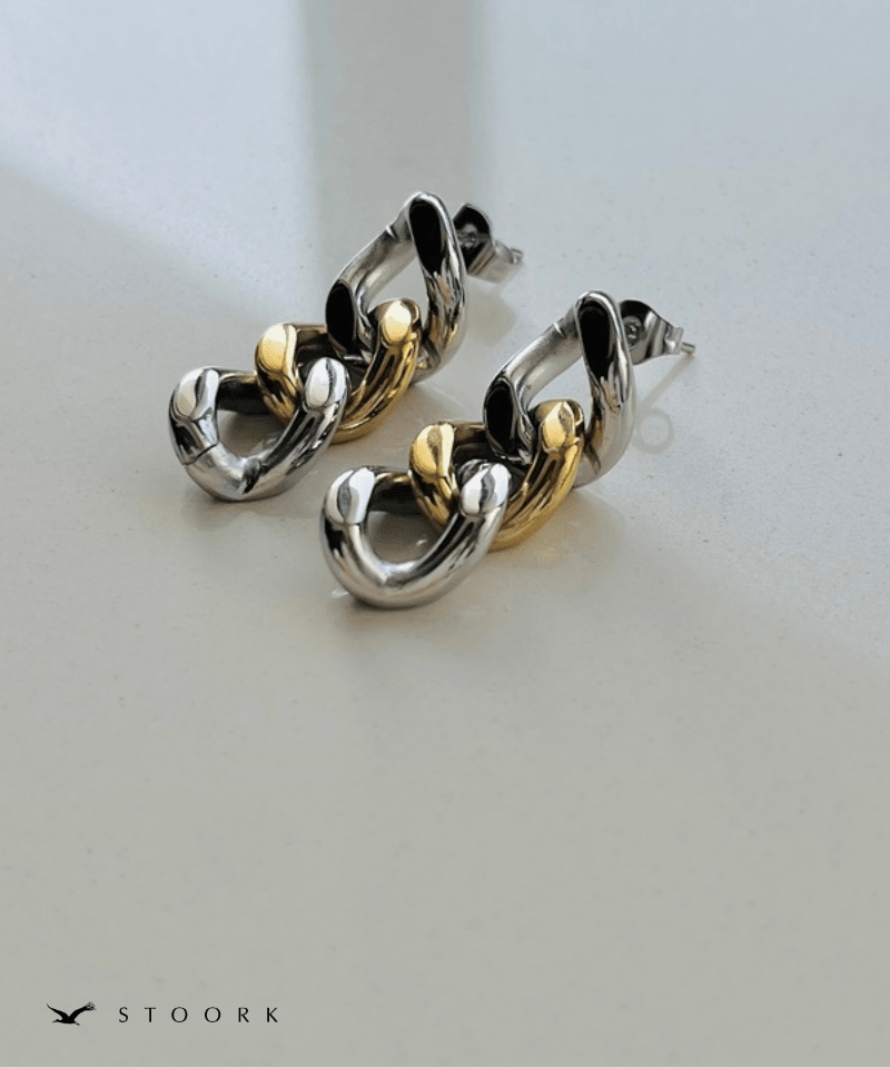 2Tone Bold Link Pierce - stoork