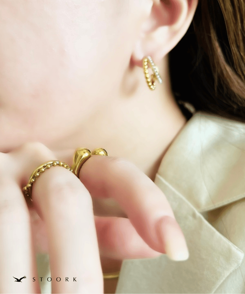 2Tone Cross Ring - stoork