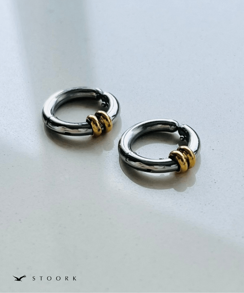 2Tone Hoop Earring - stoork
