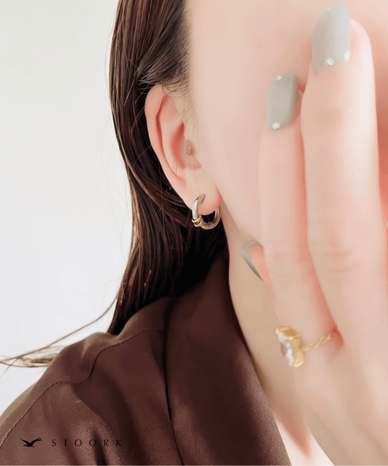 2Tone Hoop Earring - stoork