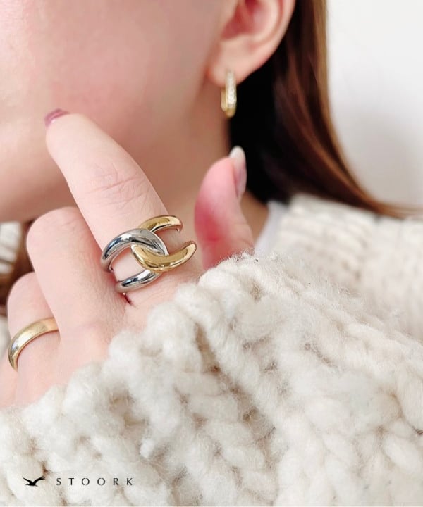 【再入荷】2Tone Knot Ring - stoork