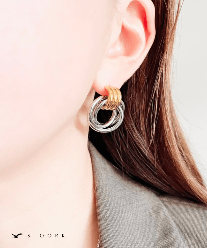 2Tone Layered Ring Pierce - stoork