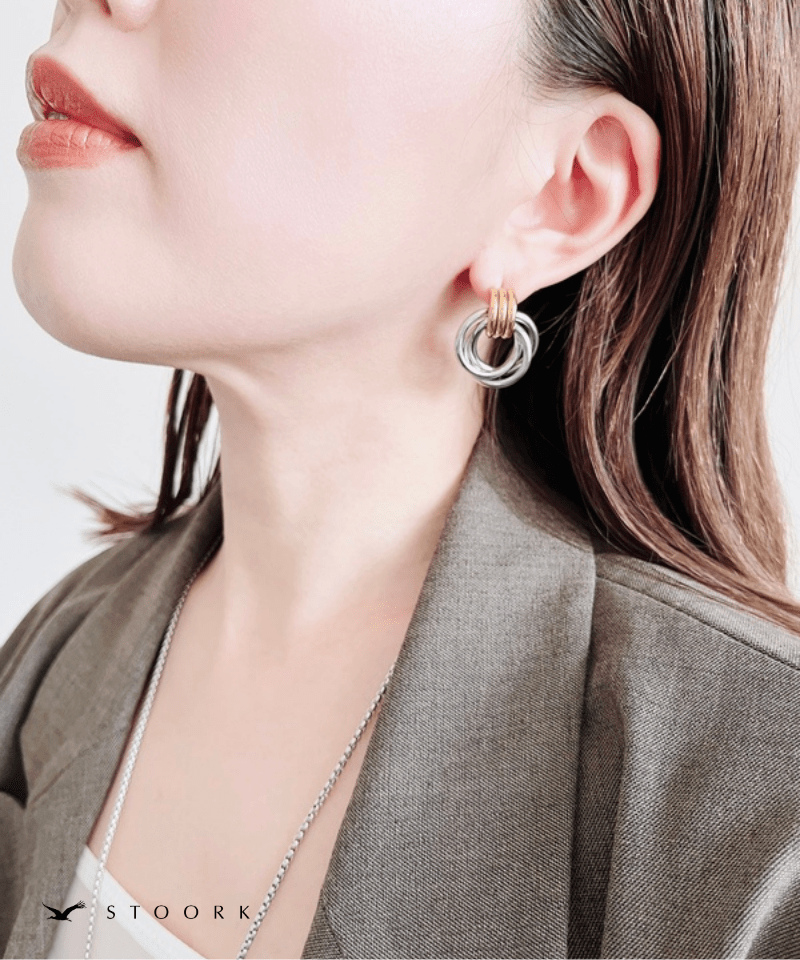 2Tone Layered Ring Pierce - stoork