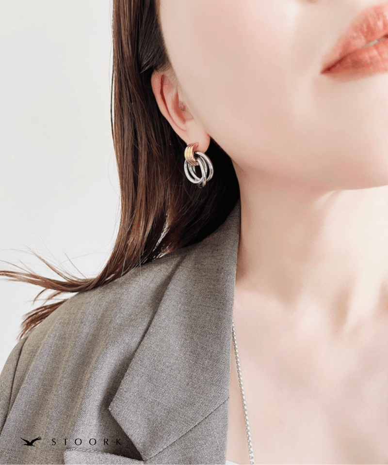 2Tone Layered Ring Pierce - stoork