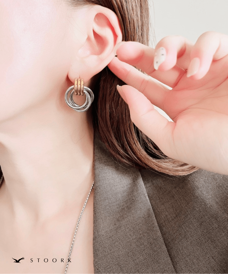 2Tone Layered Ring Pierce - stoork