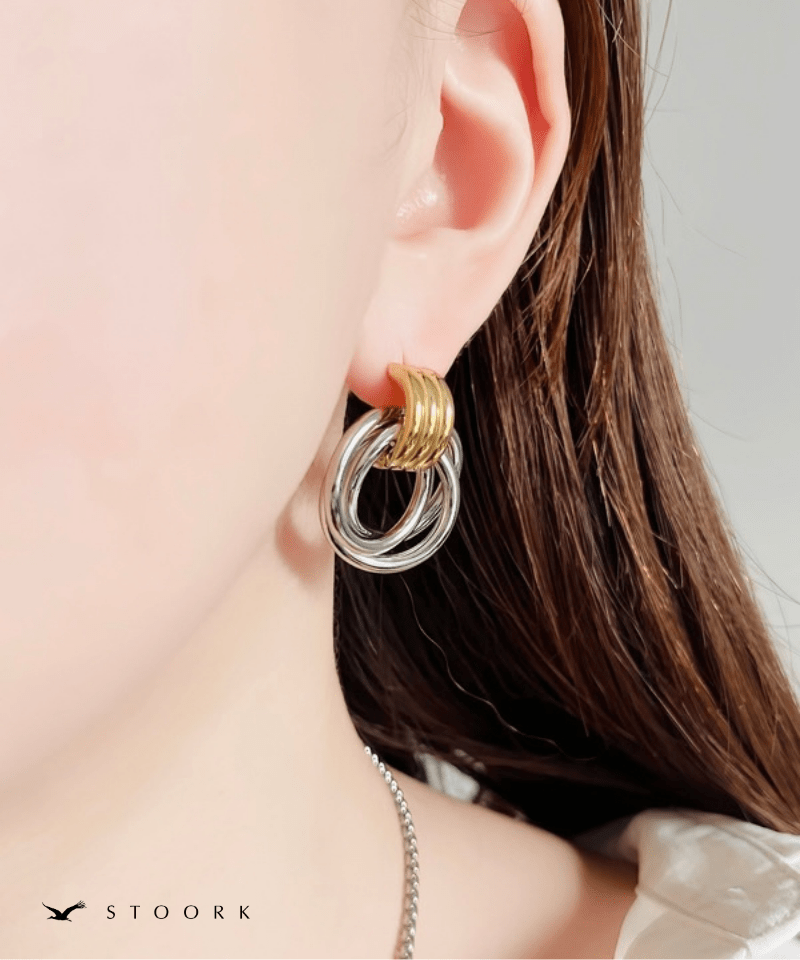 2Tone Layered Ring Pierce - stoork