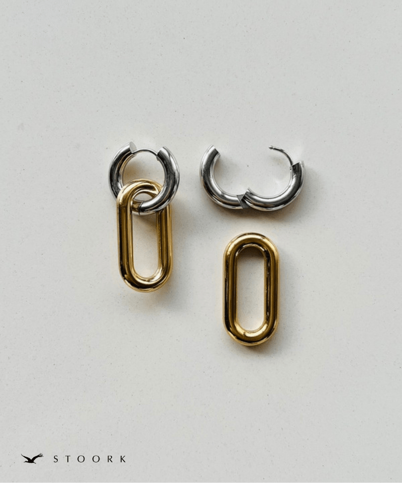 2Tone Oval Link Pierce - stoork