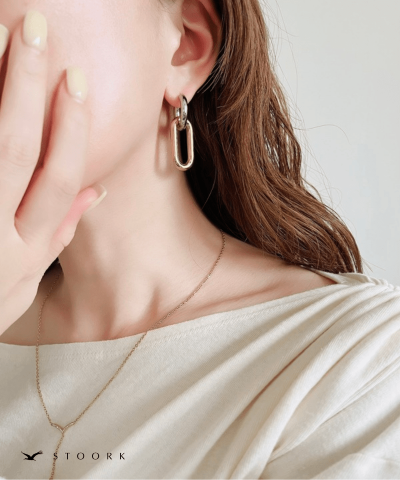 2Tone Oval Link Pierce - stoork