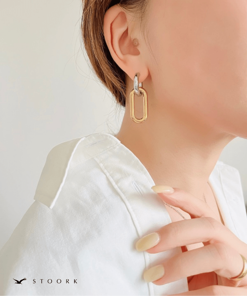 2Tone Oval Link Pierce - stoork