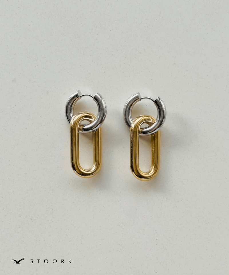 2Tone Oval Link Pierce - stoork