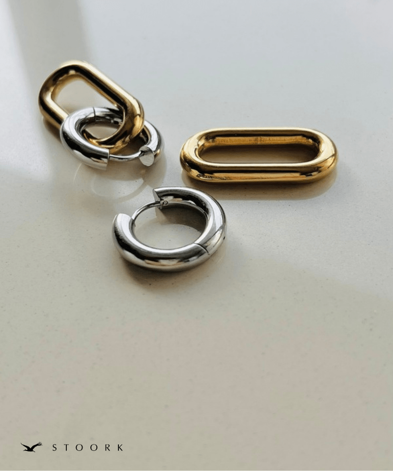 2Tone Oval Link Pierce - stoork