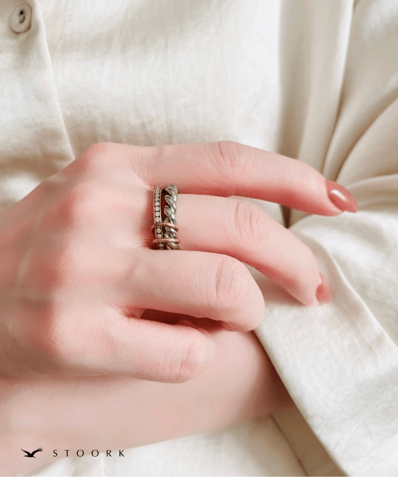 2Tone Twist Ring - stoork