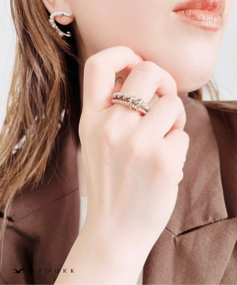 2Tone Twist Ring - stoork