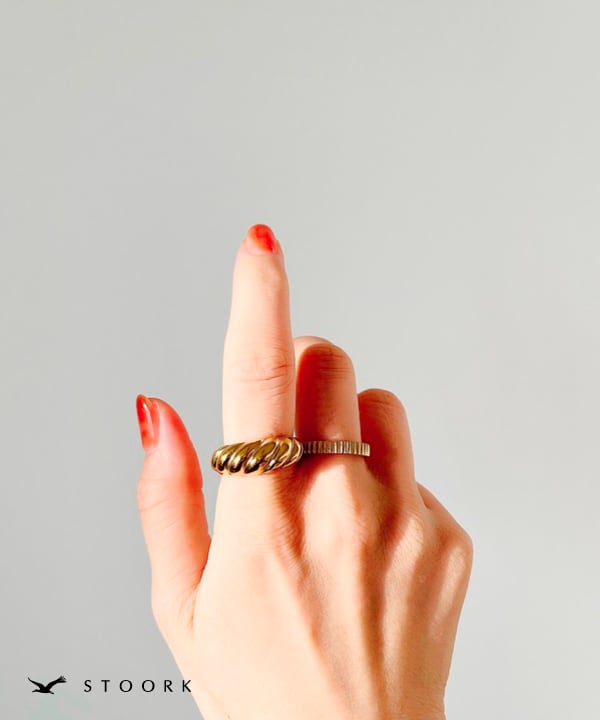 【再入荷】316L Croissant Ring - stoork