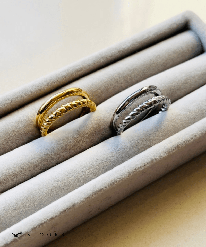 【再入荷】316L Dot Double Ring - stoork