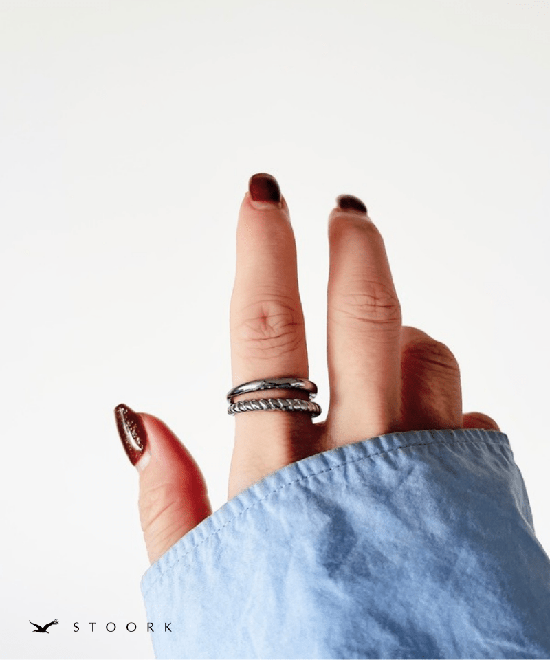 【再入荷】316L Dot Double Ring - stoork