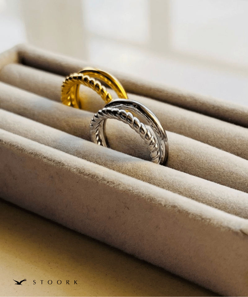 【再入荷】316L Dot Double Ring - stoork