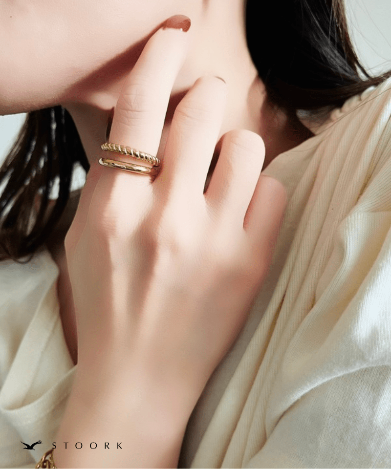 【再入荷】316L Dot Double Ring - stoork