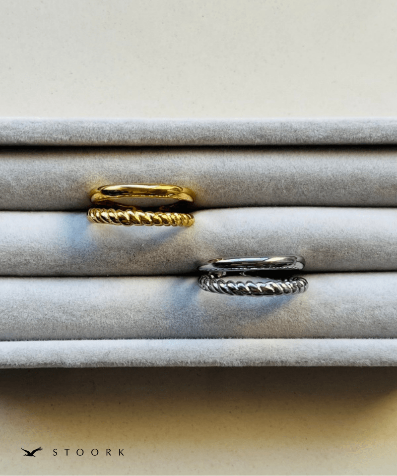 【再入荷】316L Dot Double Ring - stoork