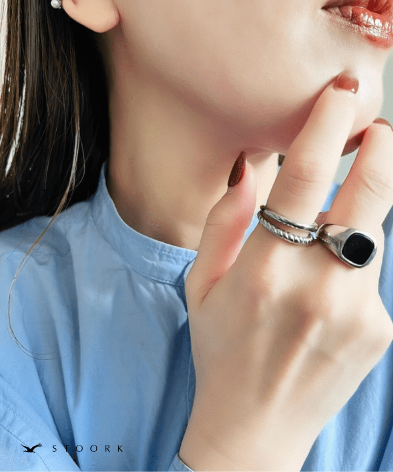 【再入荷】316L Dot Double Ring - stoork