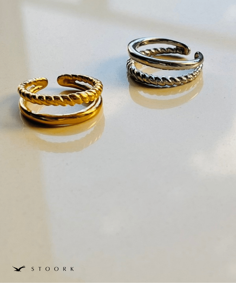 【再入荷】316L Dot Double Ring - stoork