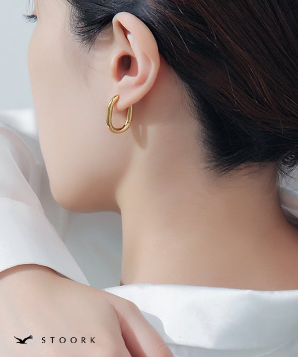 316L Ellipse Hoop Pierce | 金属アレルギー対応アクセサリー