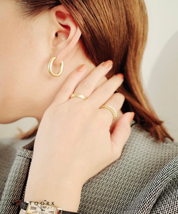 316L Ellipse Hoop Pierce | 金属アレルギー対応アクセサリー