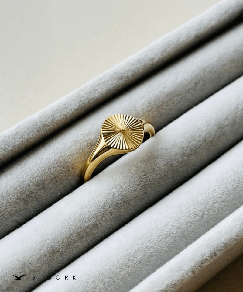 316L Jagged Circle Ring - stoork