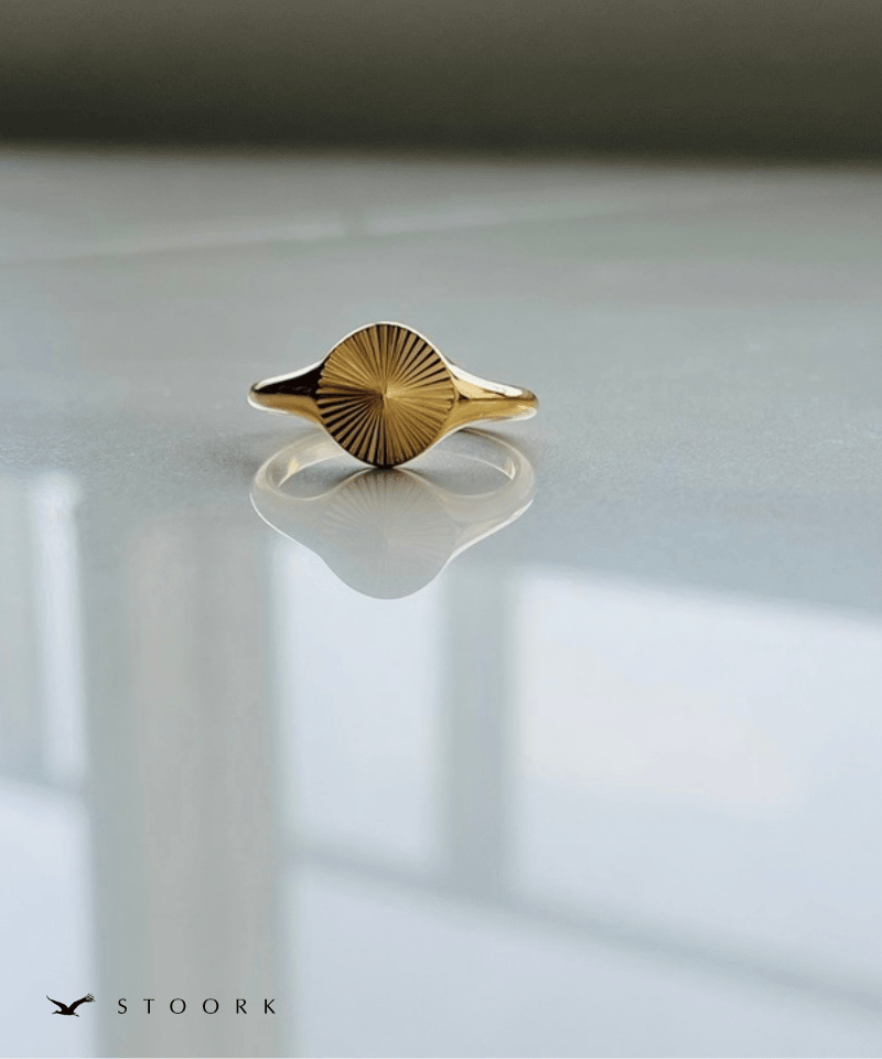 316L Jagged Circle Ring - stoork