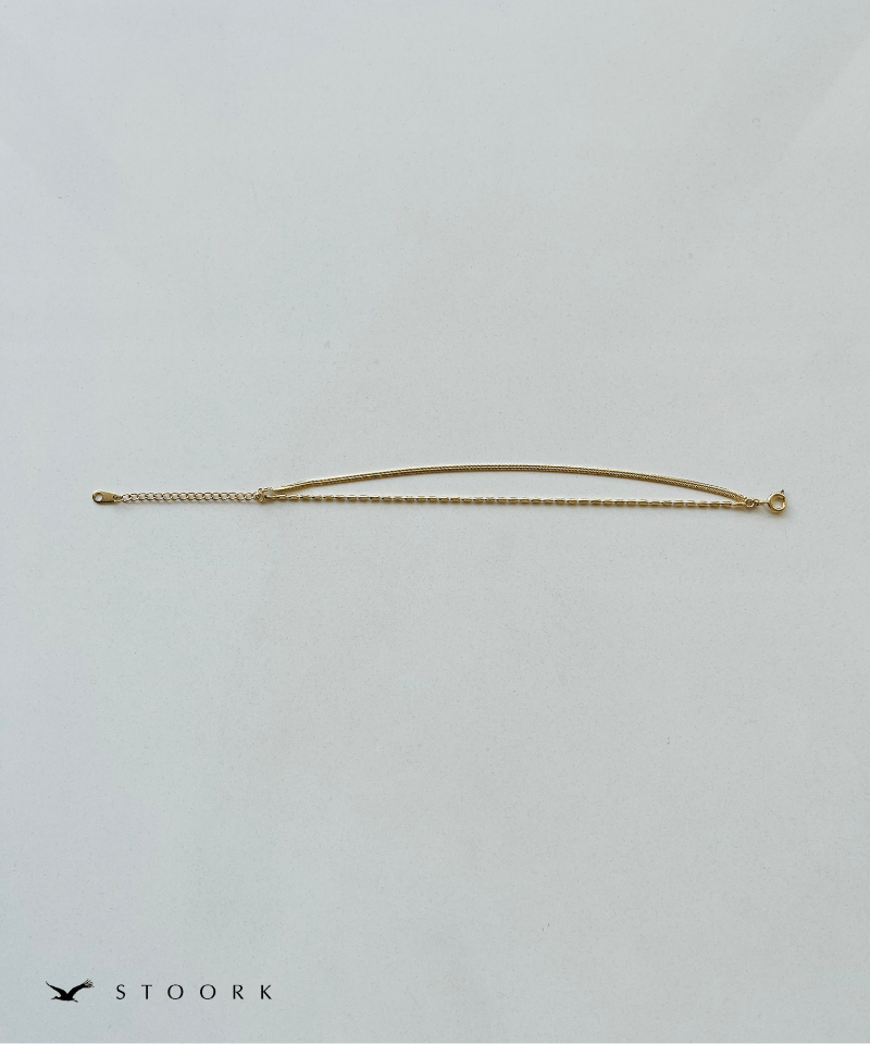 316L Rice & Snake Chain Bracelet - stoork
