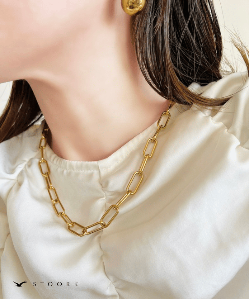 316L Simple Chain Necklace | 金属アレルギー対応アクセサリー通販