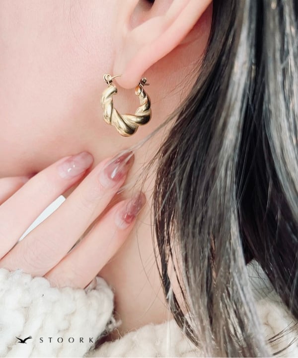 316L Twist Hoop Pierce - stoork