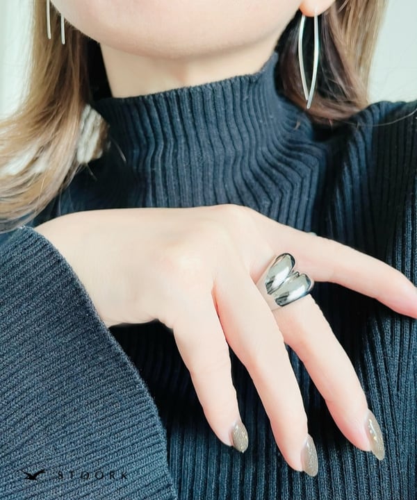 【再入荷】316L Volume Double Ring - stoork