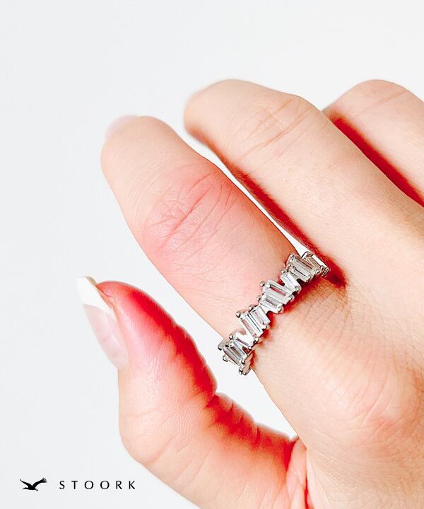 s925 Crystal Zircon Ring