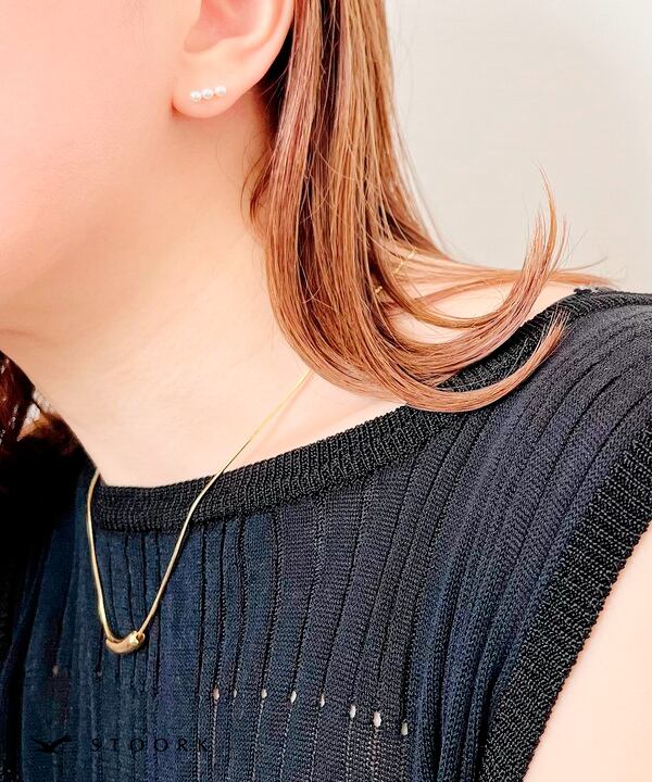 【再入荷】s925 Metal Beans Necklace