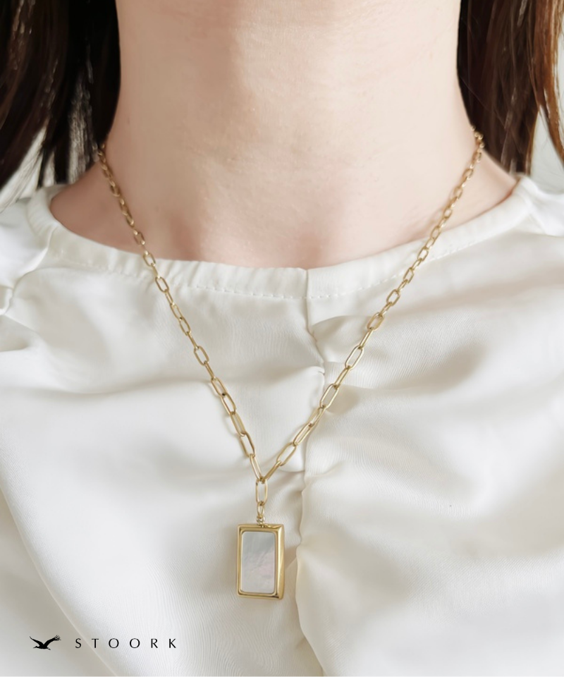 Square Shell Necklace