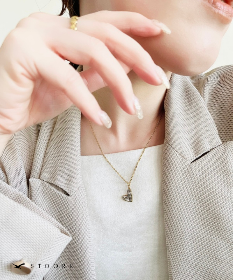 Zircon Heart Necklace