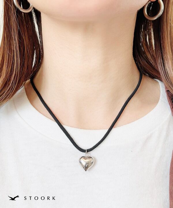 【再入荷】s925 Heart Choker