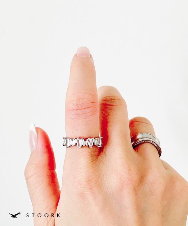 s925 Crystal Zircon Ring