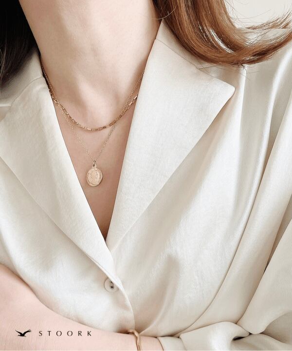 【再入荷】Coin Double Necklace