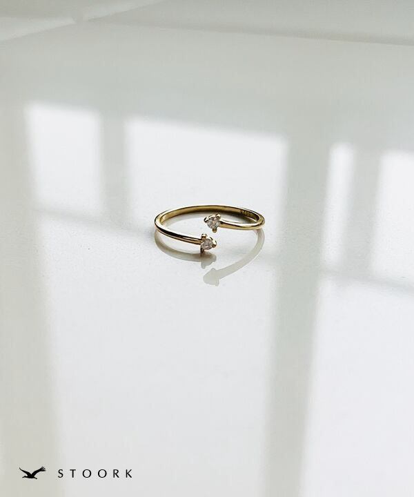 s925 Double Zirconia Ring