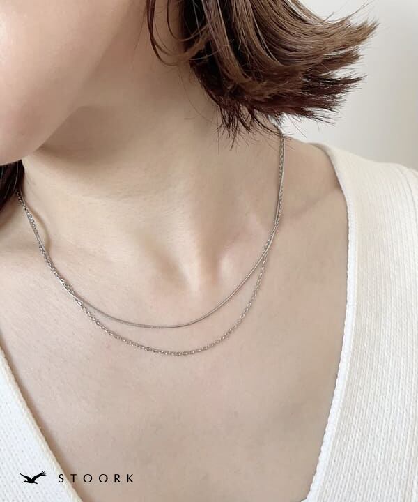 316L Simple Double Chain Necklace