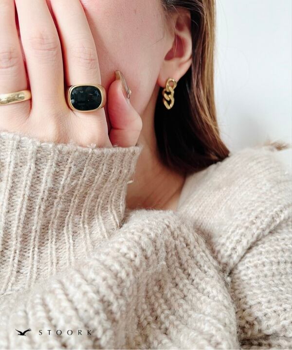 【再入荷】Square Top Ring
