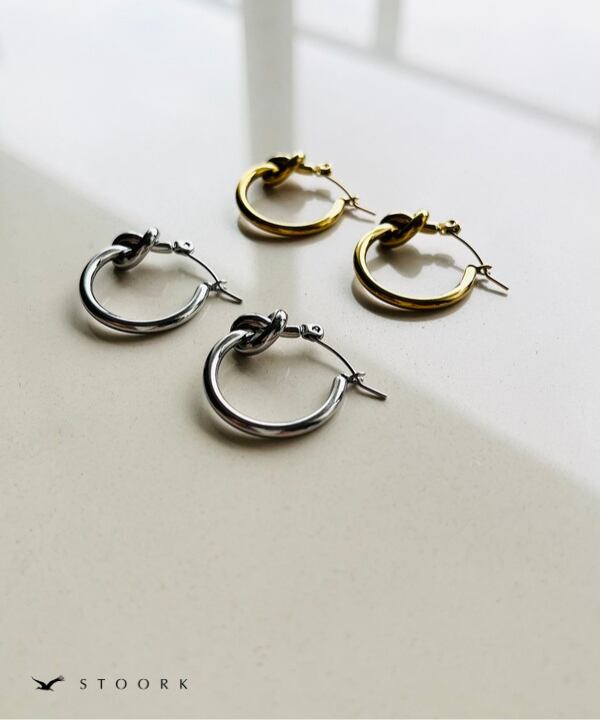 【再入荷】316L Knot Hoop Pierce