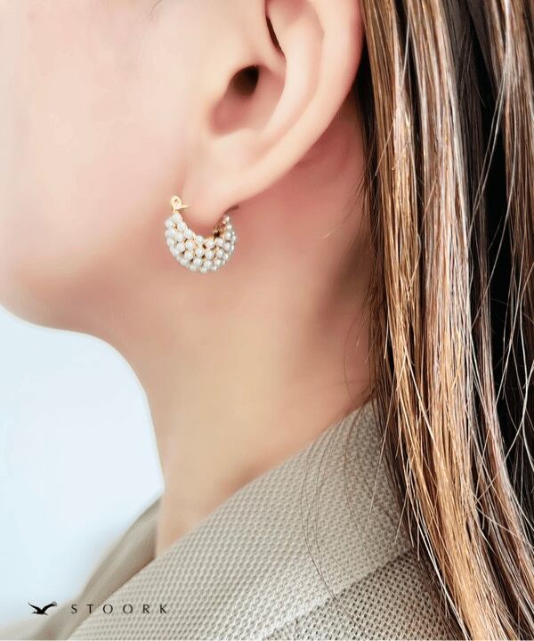 【再入荷】Basket Pearl Pierce
