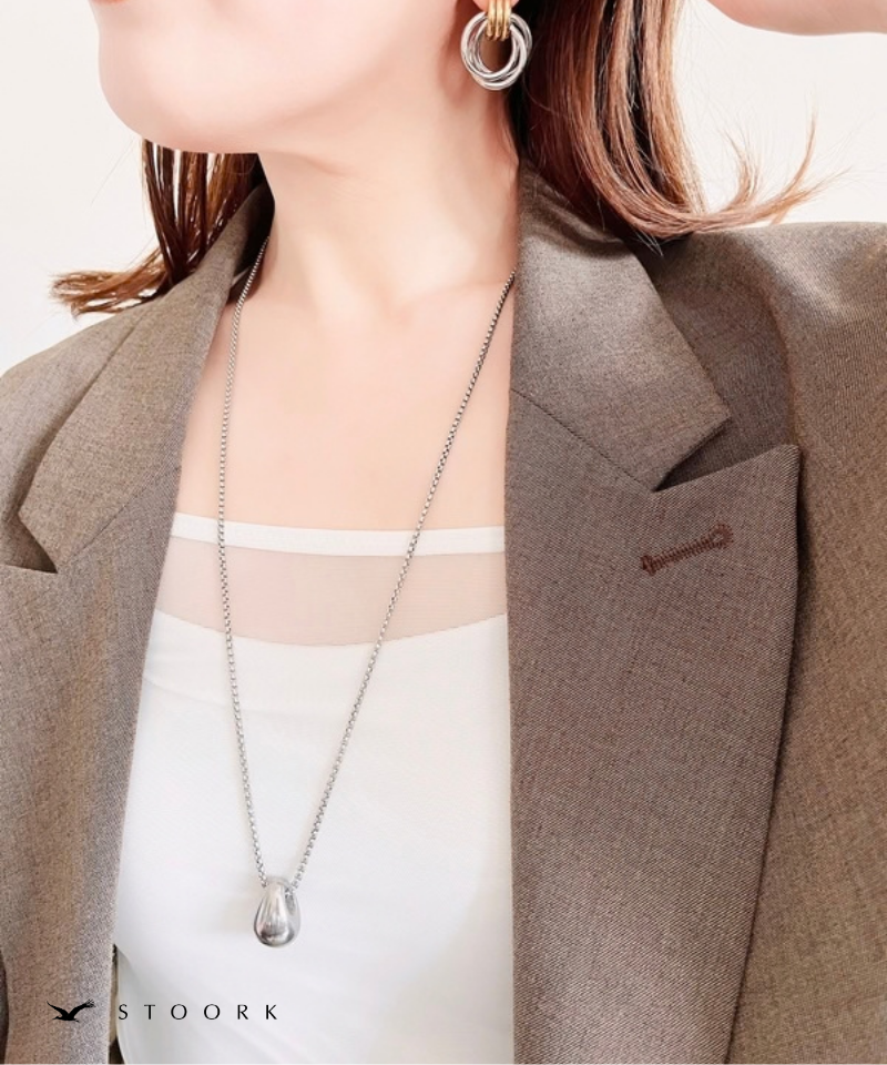 Volume Drop Long Necklace