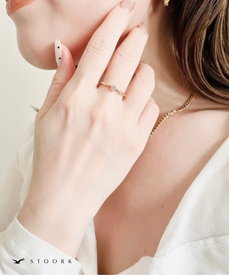 Solitaire Zircon Ring