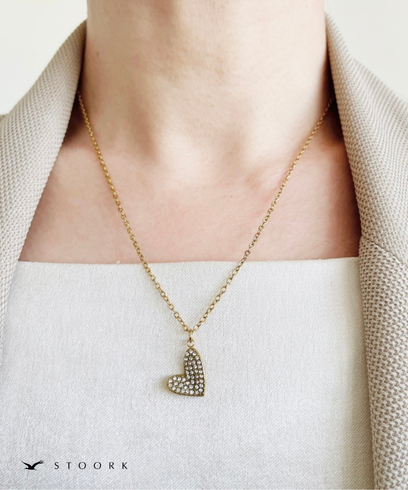 Zircon Heart Necklace
